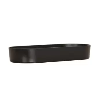 Cal-Mil Hudson 5 Qt. Black Oval Melamine Bowl