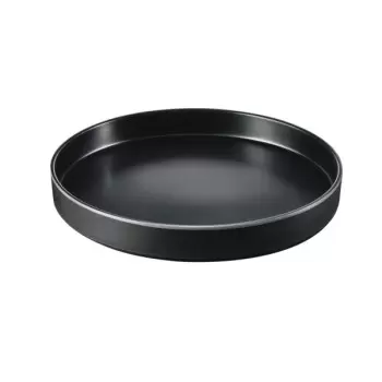 Cal-Mil Hudson - Black 12" Raised Rim Melamine Plate