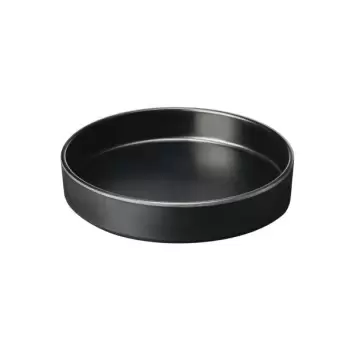 Cal-Mil Hudson - Black 8" Raised Rim Melamine Plate