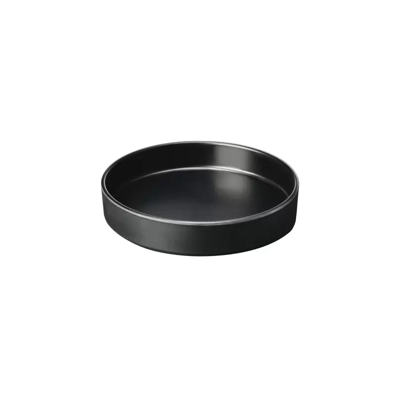 Cal-Mil Hudson - Black 8" Raised Rim Melamine Plate