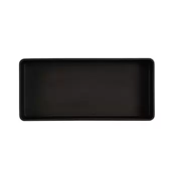 Cal-Mil Hudson 13 x 6 Rectangle Melamine Bowl - Black
