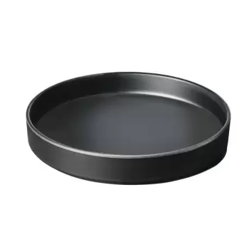 Cal-Mil Hudson - Black 10" Raised Rim Melamine Plate