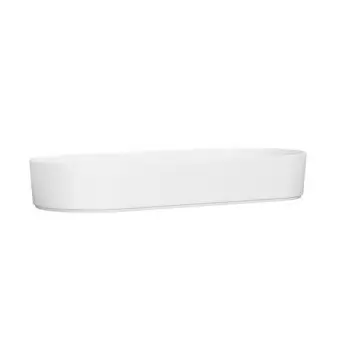 Cal-Mil Hudson 5 Qt. White Oval Melamine Bowl