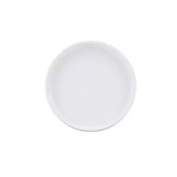 Cal-Mil Hudson - White 6" Low Rim Melamine Plate