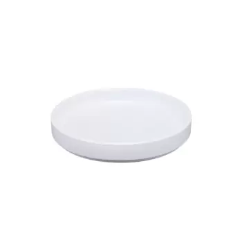 Cal-Mil Hudson - White 8" Low Rim Melamine Plate