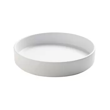 Cal-Mil Hudson - White 8" Raised Rim Melamine Plate