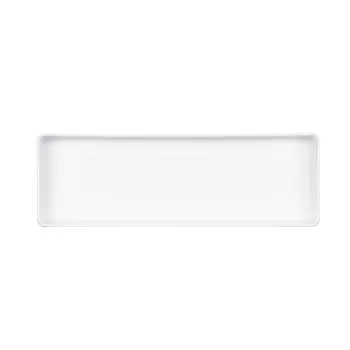 Cal-Mil Hudson 18 x 6 Rectangle Melamine Bowl - White