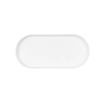 Cal-Mil Hudson 13 x 6 Oval Melamine Platter - White