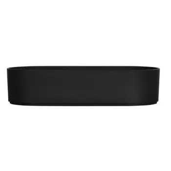 Cal-Mil Hudson 13 x 6 x 3 Oval Melamine Bowl - Black
