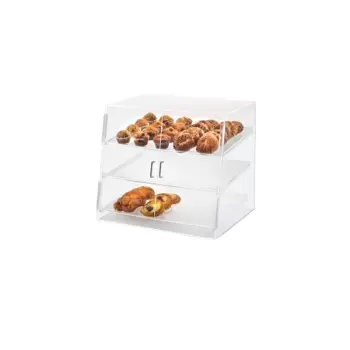 Cal-Mil Classic Three Tier Slanted Front Acrylic Display Case - 26 1/2" x 22 1/2" x 23 1/2"