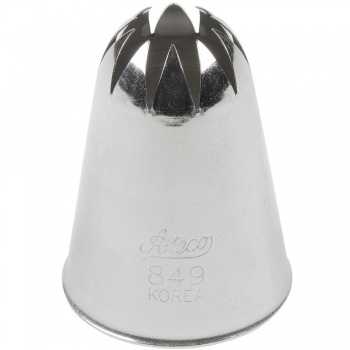 Ateco 849 Ateco 849 - Closed Star Pastry Tip .69'' Opening Diameter- Stainless Steel Closed Star Pastry Tips