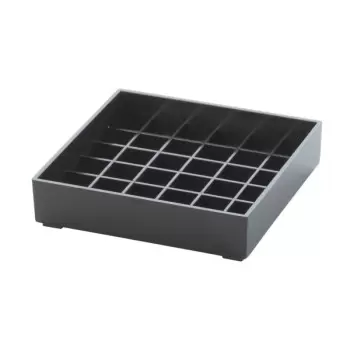 Cal-Mil Classic 4" Black Square Drip Tray