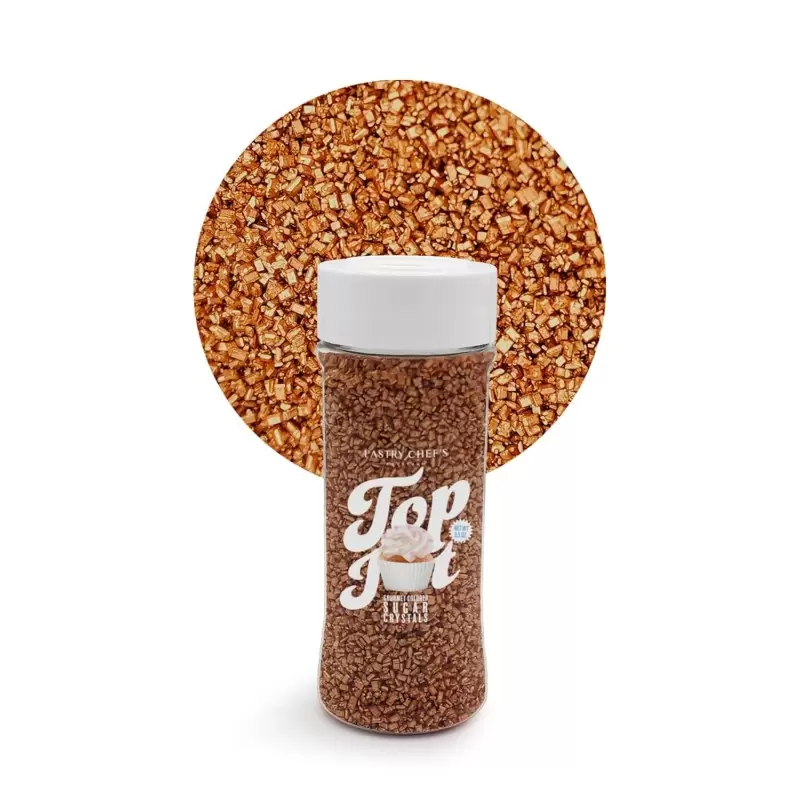 Gourmet Colored Sugar Crystals Topping Decoration 3.5oz - Cognac Gourmet Colored Sugar Crystals Topping Decoration 3.5oz - Cognac