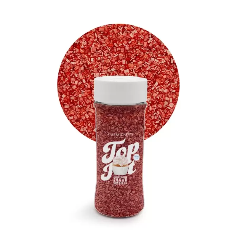 Gourmet Colored Sugar Crystals Topping Decoration 3.5oz - Ruby Red Gourmet Colored Sugar Crystals Topping Decoration 3.5oz - Ruby Red