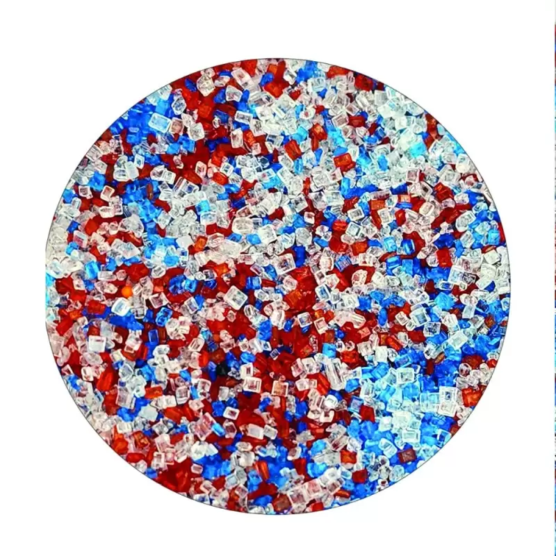 Gourmet Colored Sugar Crystals Mix Topping Decoration 3.5oz - Liberty Sparkle Gourmet Colored Sugar Crystals Mix Topping Decoration 3.5oz - Liberty Sparkle