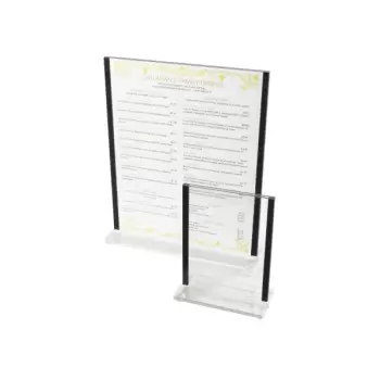 Cal-Mil Classic Black Trim Card Holder - 4" x 6"