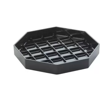 Cal-Mil Classic 6" Black Octagonal Drip Tray