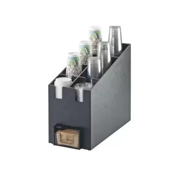 Cal-Mil Classic Cup and Lid Organizer and Coffee Sleeve Dispenser