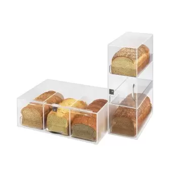 Cal-Mil Classic 3 Tier Bread Case - 7" x 12" x 20"