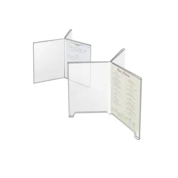 Cal-Mil Classic 3 - Wing Tabletop Cardholder - Footed
