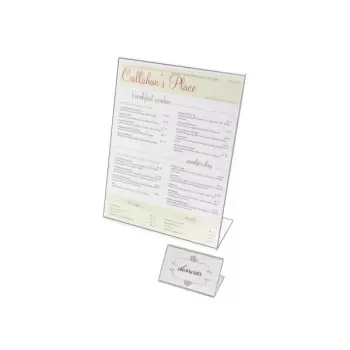 Cal-Mil Classic Acrylic Easel Tabletop Cardholder - 8 1/2" x 11"