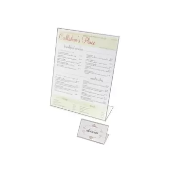Cal-Mil Classic Acrylic Easel Tabletop Cardholder - 5" x 7"