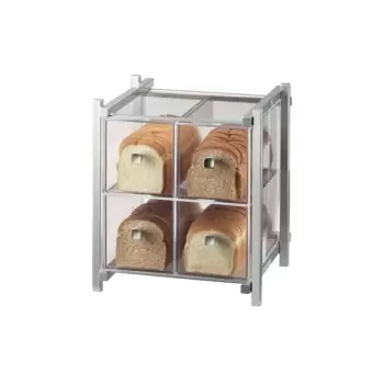 Cal-Mil One By One 4 Drawer Bread Case - Silver