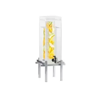 Cal-Mil One By One Silver 3 Gallon Beverage Dispenser With Infusion Chamber