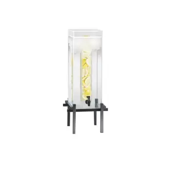 Cal-Mil One By One Black 5 Gallon Beverage Dispenser With Infusion Chamber