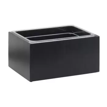 Cal-Mil Midnight Bamboo Ice Housing With Clear Pan 10" x 12"