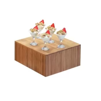 Cal-Mil Bamboo 12" x 6" Square Riser Display
