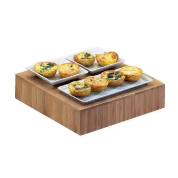 Cal-Mil Bamboo 12" x 3" Square Riser Display