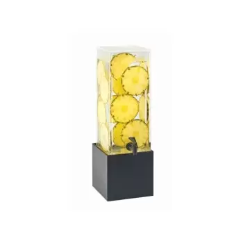 Cal-Mil Midnight Bamboo 3 Gallon Beverage Dispenser With Decorative Infusion Wall