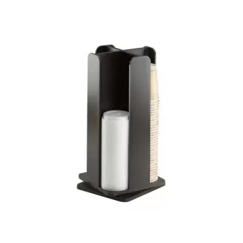 Cal-Mil Midnight Bamboo Revolving Cup and Lid Organizer