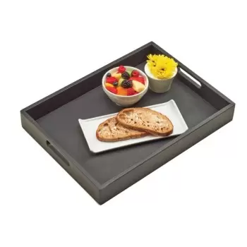 Cal-Mil Midnight Bamboo Room Service Tray - 19" x 14" x 2 1/2"
