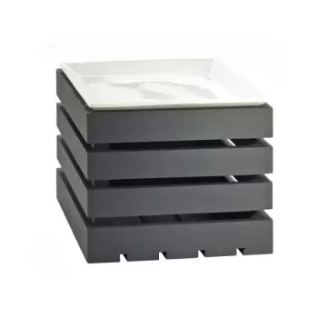 Cal-Mil Midnight Bamboo Square Crate Riser Display - 12" x 12" x 10"
