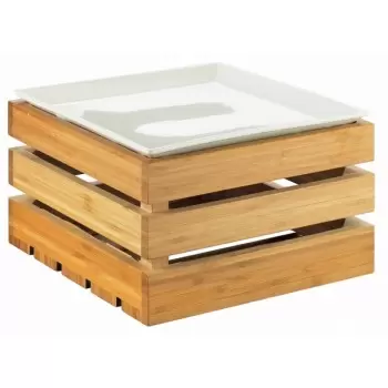 Cal-Mil Bamboo Square Crate Riser Display - 12" x 12" x 7"