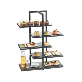 Cal-Mil Midnight Bamboo Multi - Level Shelf Display - 28 1/2" x 13 1/2" x 36 1/2"