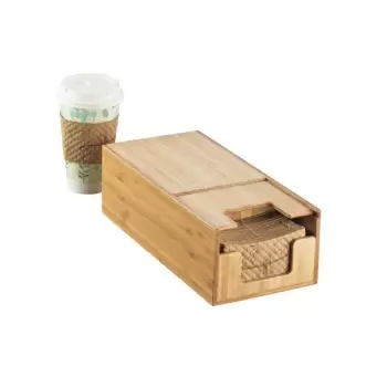 Cal-Mil Bamboo Coffee Sleeve Dispenser