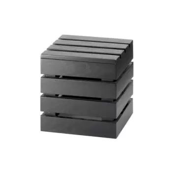 Cal-Mil Midnight Bamboo Square Crate Riser Display - 9" x 9" x 9"