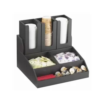 Cal-Mil Midnight Bamboo Condiment Station