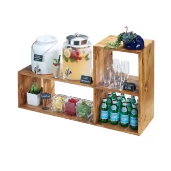 Cal-Mil Madera Bamboo Library Riser Display - 38" x 12" x 24"