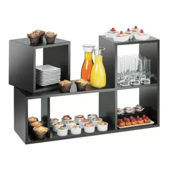 Cal-Mil Midnight Bamboo Library Riser Display - 38" x 12" x 24"