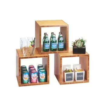 Cal-Mil Bamboo Cube Riser Display - 12" x 12" x 12"