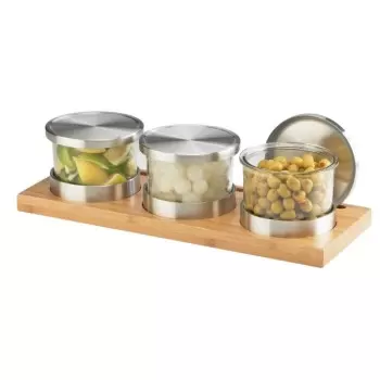 Cal-Mil Bamboo Chilled Jar Display