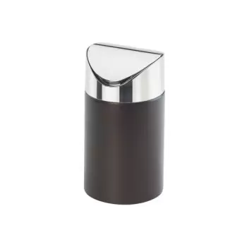 Cal-Mil Midnight Bamboo Countertop Trash Bin