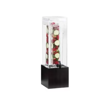 Cal-Mil Midnight Bamboo 3 Gallon Beverage Dispenser With Infusion Chamber
