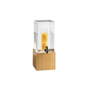 Cal-Mil Bamboo 1.5 Gallon Beverage Dispenser With Infusion Chamber