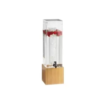 Cal-Mil Bamboo 3 Gallon Beverage Dispenser With Ice Chamber