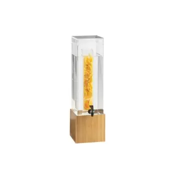 Cal-Mil Bamboo 3 Gallon Beverage Dispenser With Infusion Chamber
